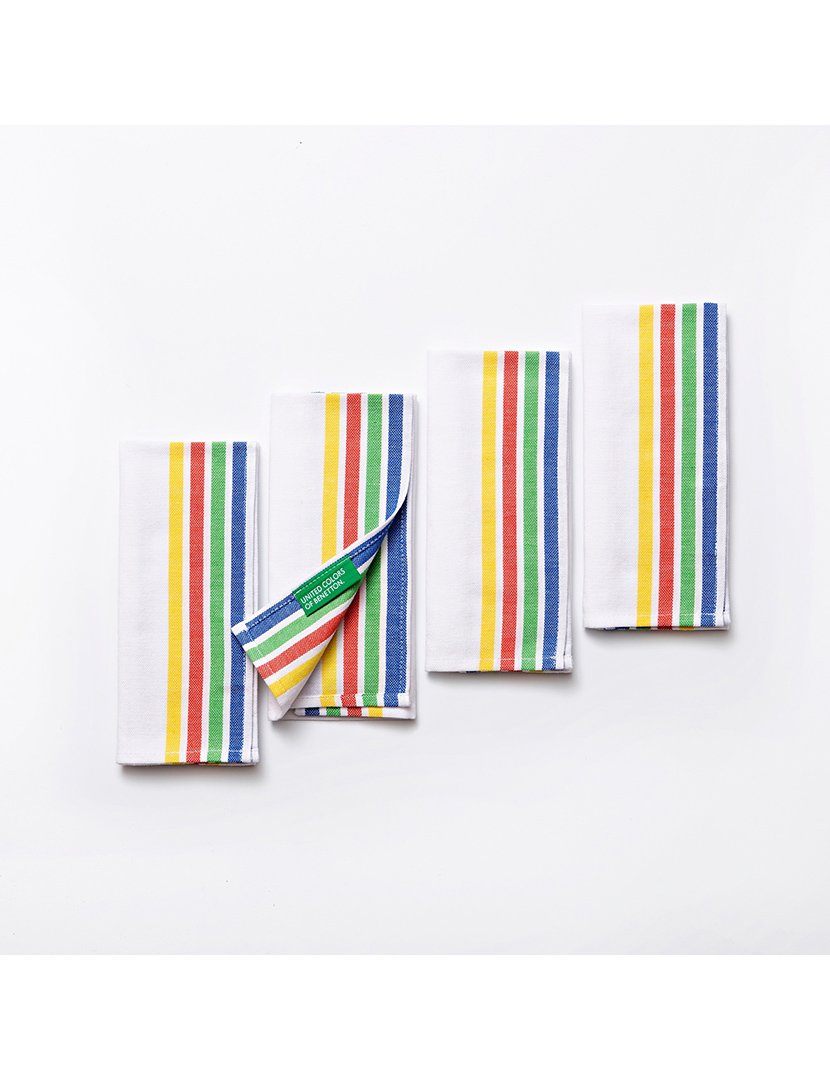 Conjunto 4 Individuais Rainbow Riscas 30x45 cm