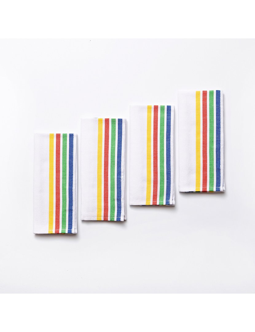 Conjunto 4 Individuais Rainbow Riscas 30x45 cm