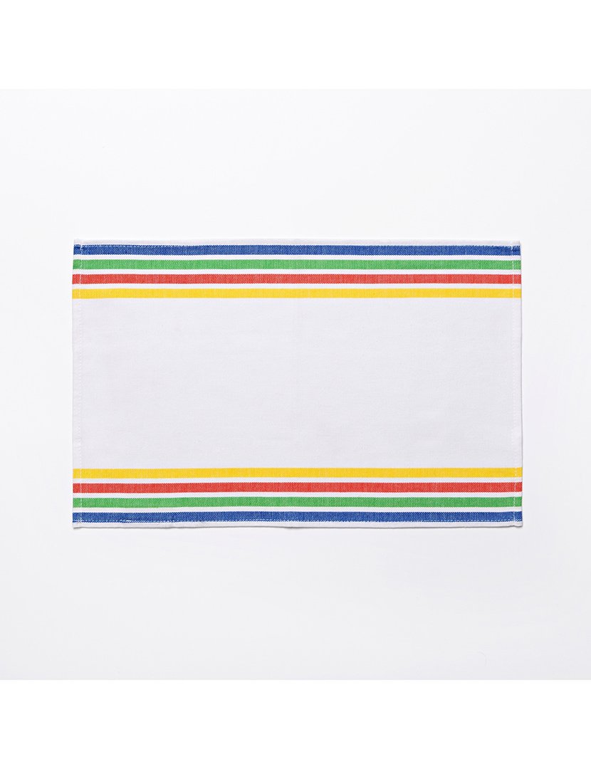 Conjunto 4 Individuais Rainbow Riscas 30x45 cm