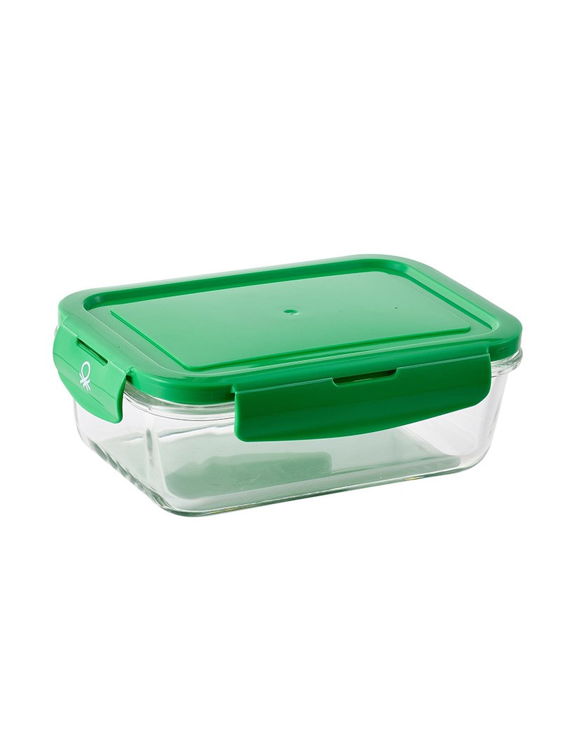 Caixa Hermética Rectangular Verde 840 ml