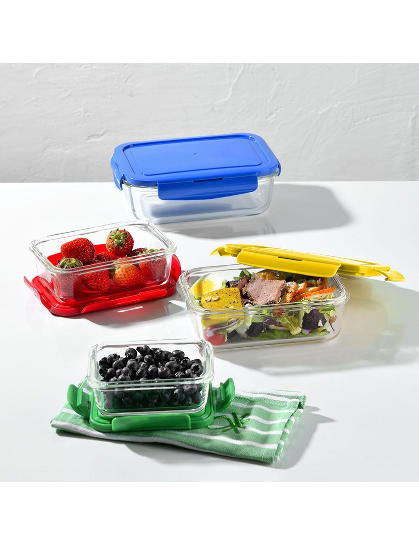 Caixa Hermética Rectangular Verde 840 ml