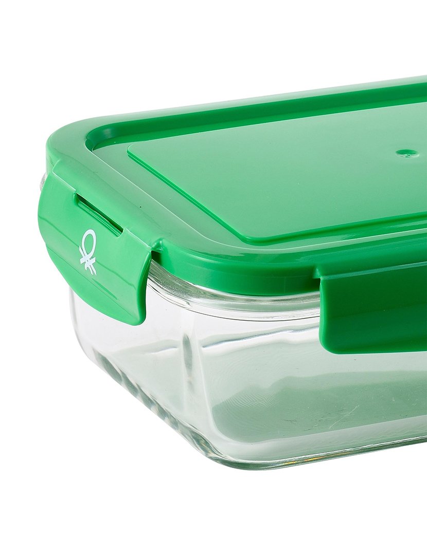 Caixa Hermética Rectangular Verde 840 ml