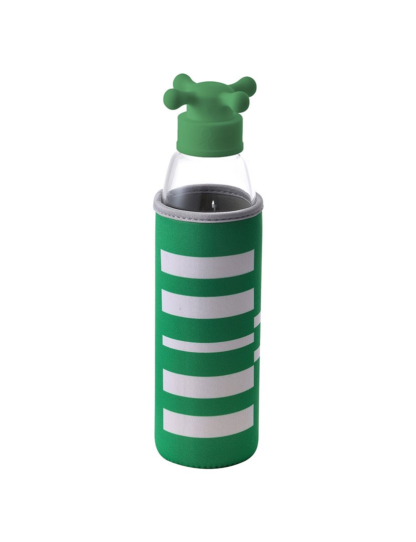 Garrafa Água Rainbow Riscas Verde 500ml