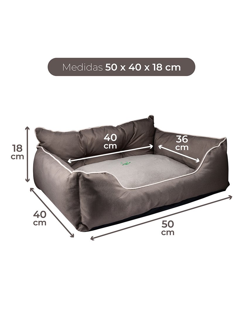 Cama Cão Castanho 50x40 cm