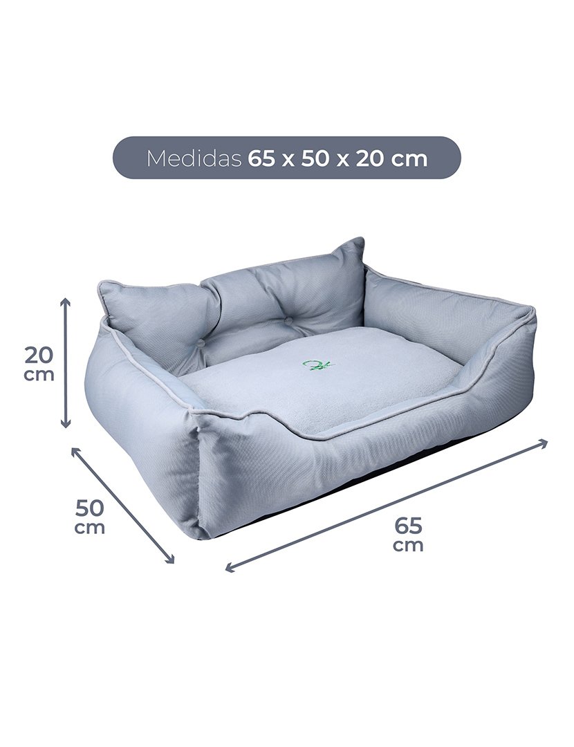 Cama Cão Cinzento 65x50 cm