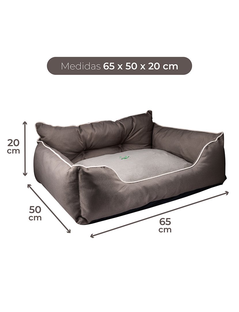 Cama Cão Castanho 65x50 cm