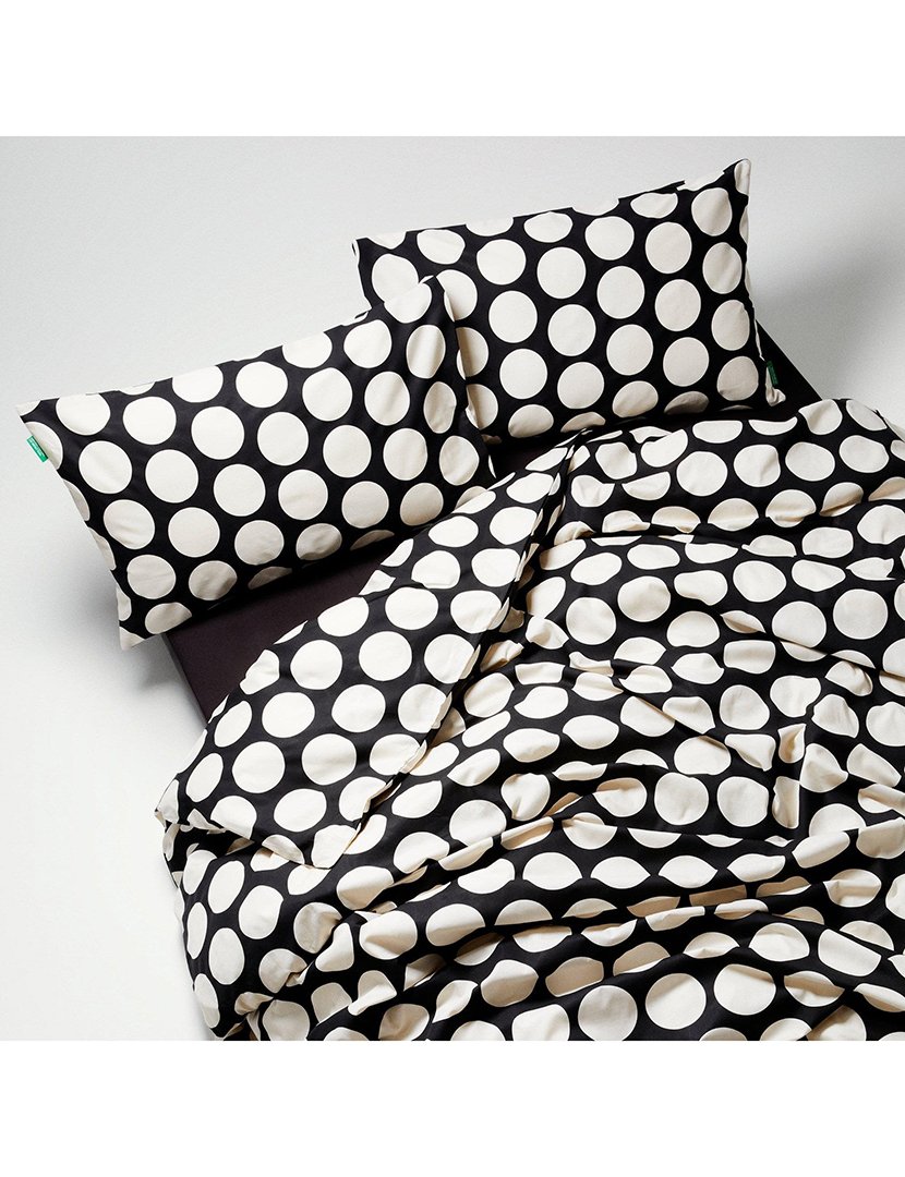 Conjunto Capa Edredon Bolas Preto 200x200x40+50x85 cm