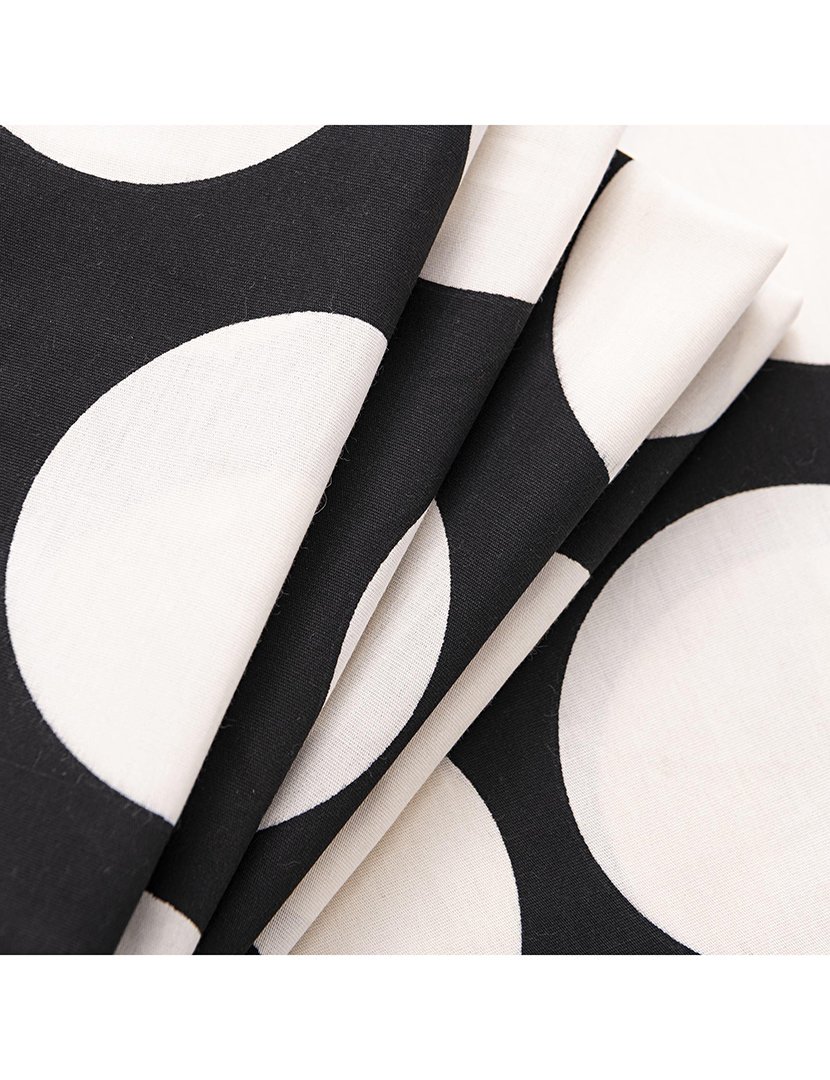 Conjunto Capa Edredon Bolas Preto 200x200x40+50x85 cm