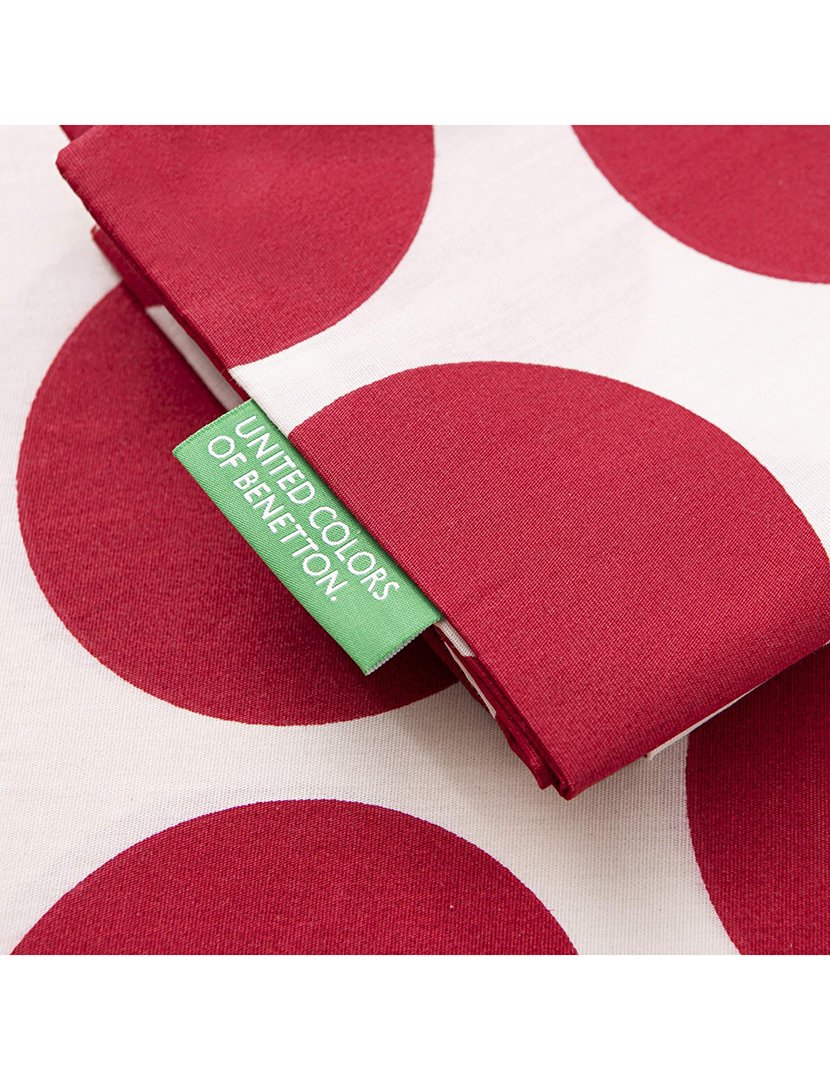 Conjunto Capa Edredon Bolas Vermelho 90x200x25+50x80 cm