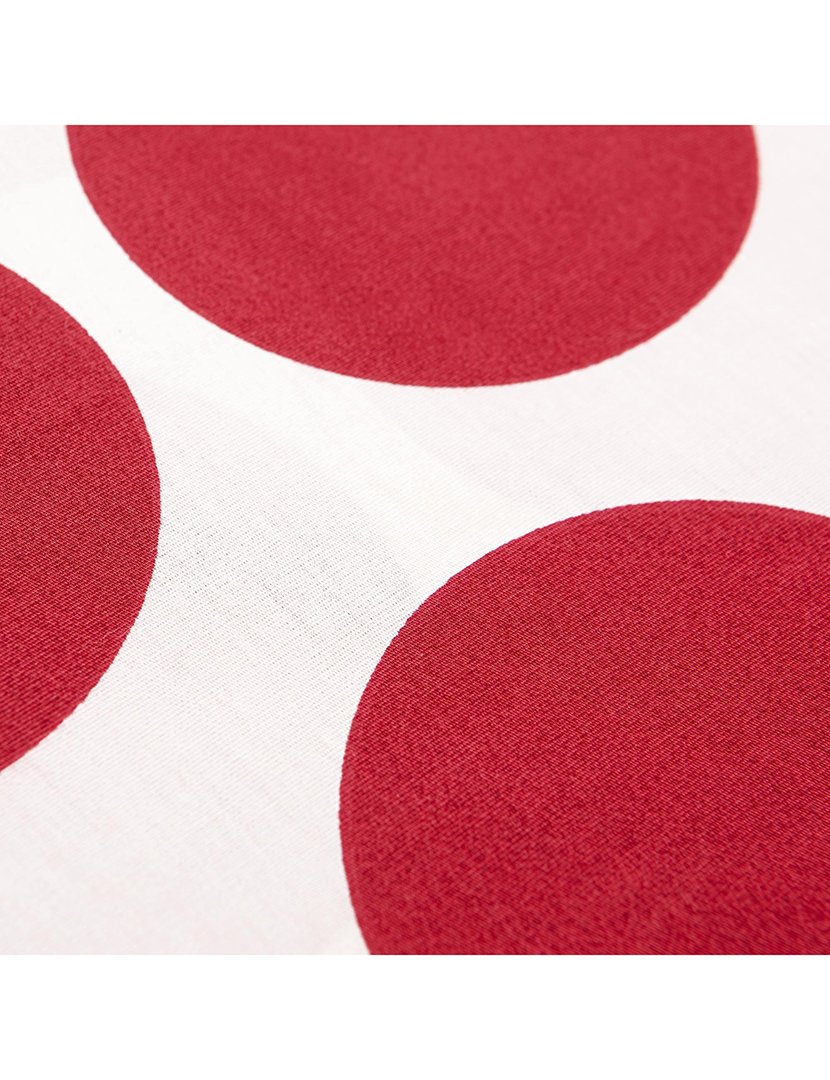 Conjunto Capa Edredon Bolas Vermelho 200x200x30+50x50 cm