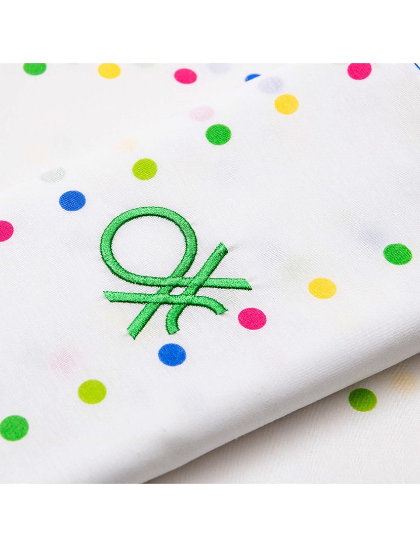 Conjunto Lençóis Rainbow Pontos 160x200x30+ 45x90 cm