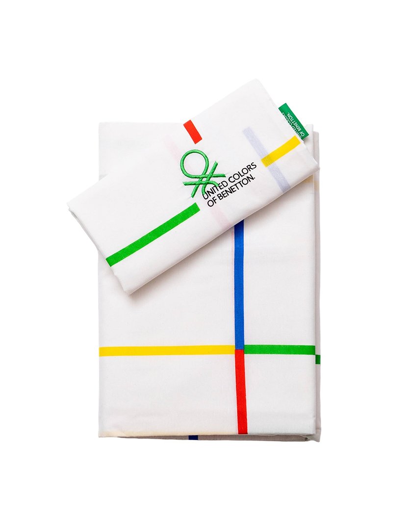 Conjunto Lençóis Rainbow Riscas 90x200x30+ 45x110 cm