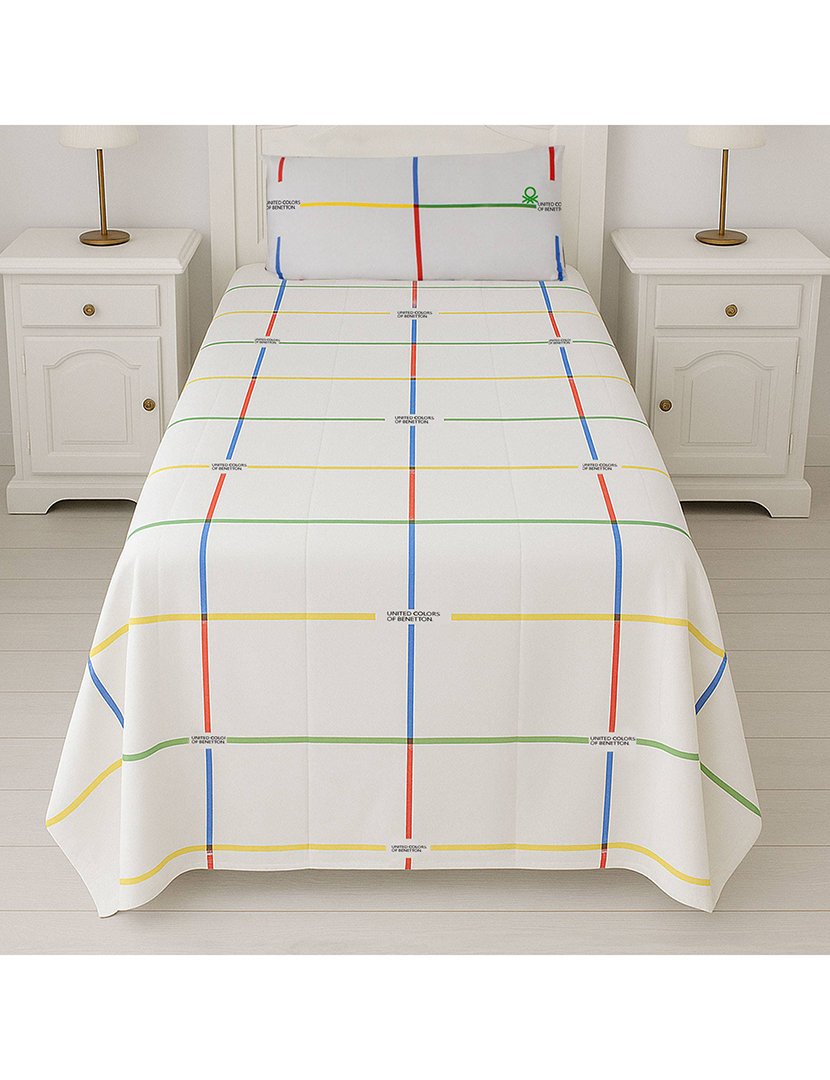 Conjunto Lençóis Rainbow Riscas 90x200x30+ 45x110 cm