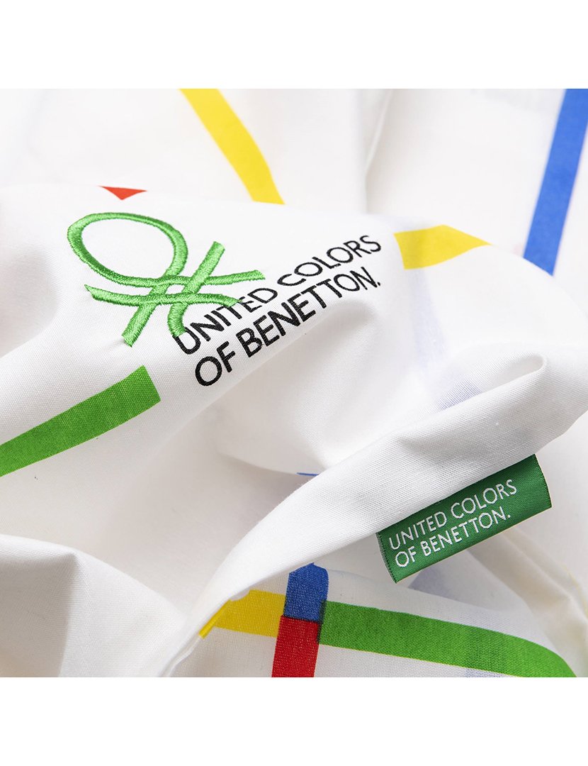 Conjunto Lençóis Rainbow Riscas 140x200x30+ 45x115 cm