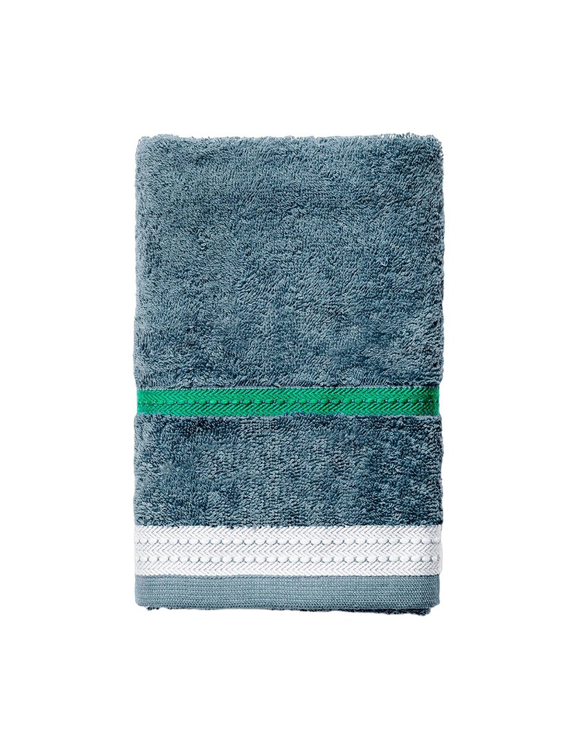 Toalha Mãos Azul Escuro Riscas 30x50 cm