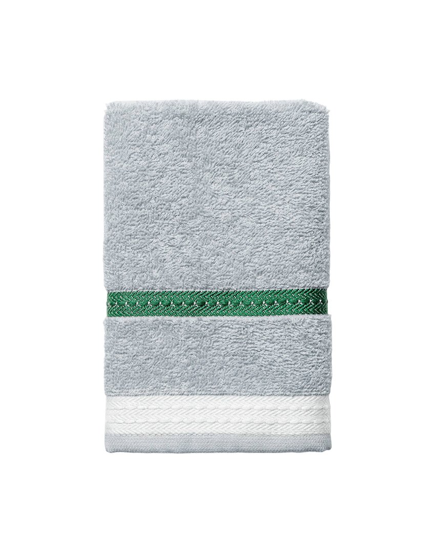 Toalha Mãos Cinzento Riscas 30x50 cm