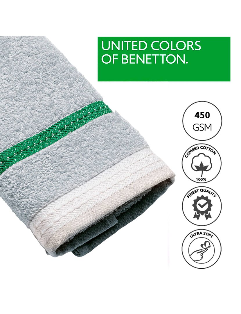 Toalha Mãos Cinzento Riscas 50x90 cm