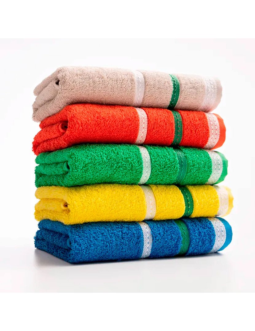 Toalha Mãos Cinzento Riscas 50x90 cm