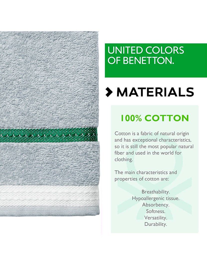 Toalha Mãos Cinzento Riscas 50x90 cm