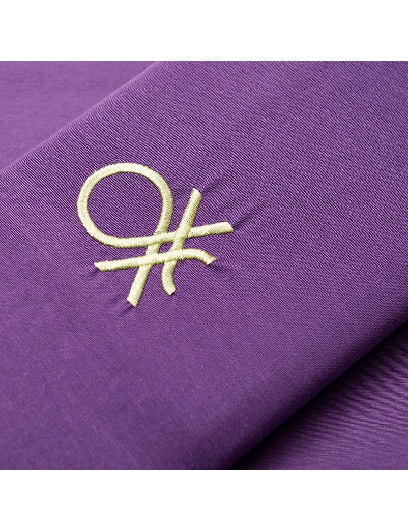 Conjunto Capa Edredon Rainbow Verde/Roxo 150x220+63x63 cm