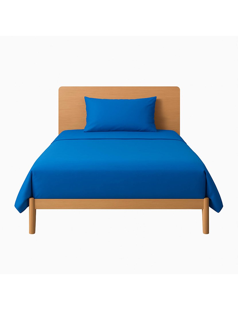 Conjunto Capa Edredon United Azul 155x200 cm