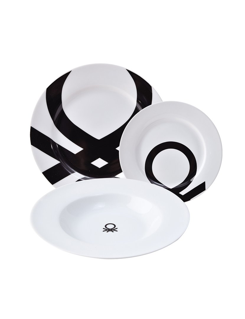 Serviço Loiça 18 Peças Black&White