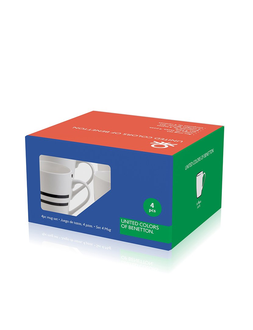 Conjunto 4 Canecas Logo Preto