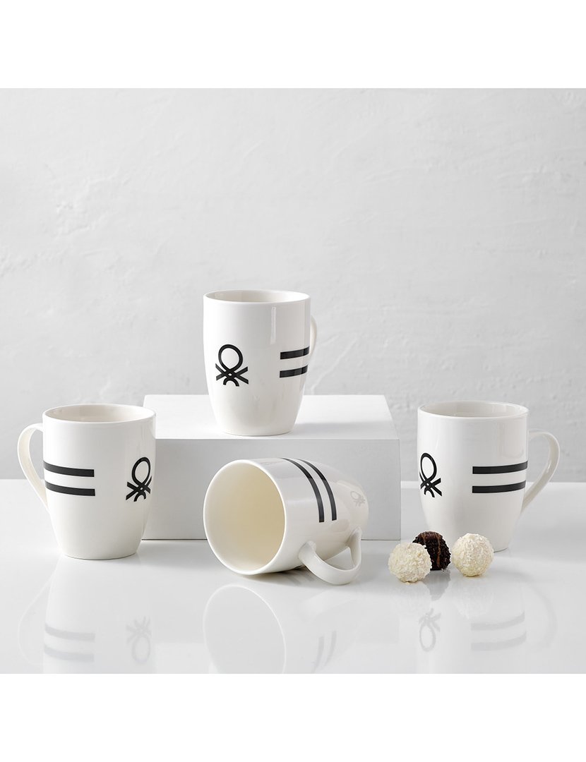 Conjunto 4 Canecas Logo Preto