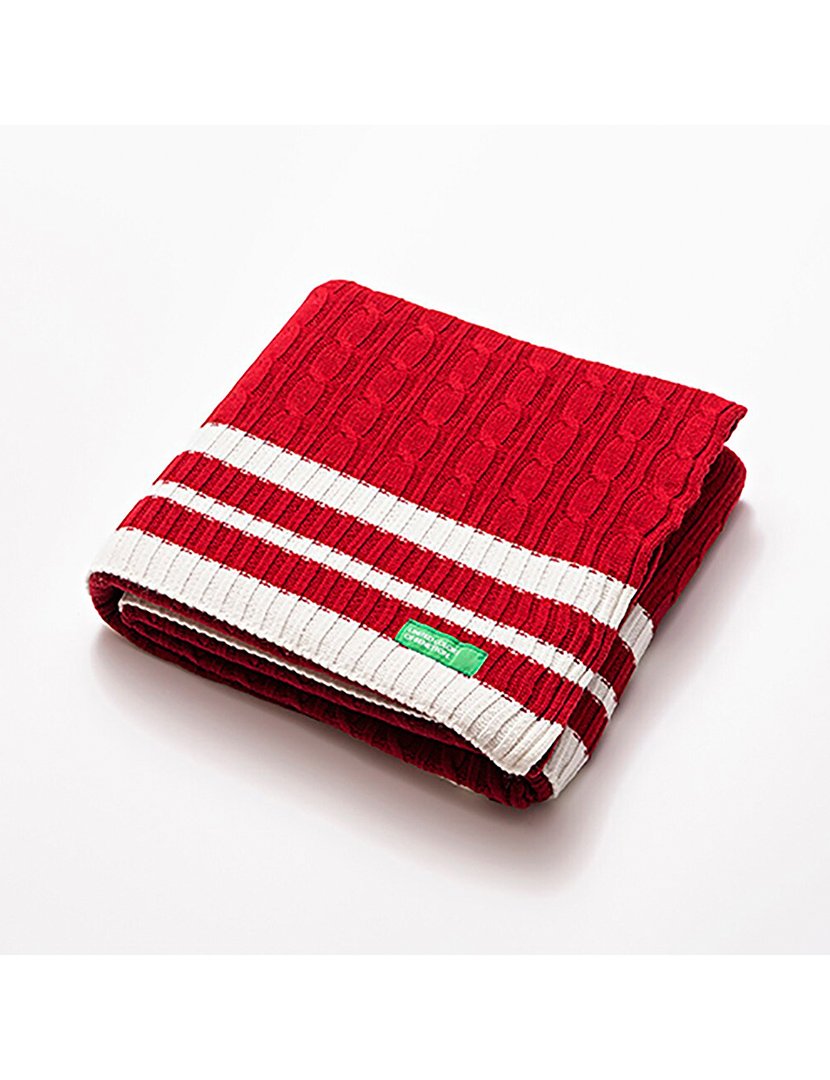 Manta Riscas Vermelho