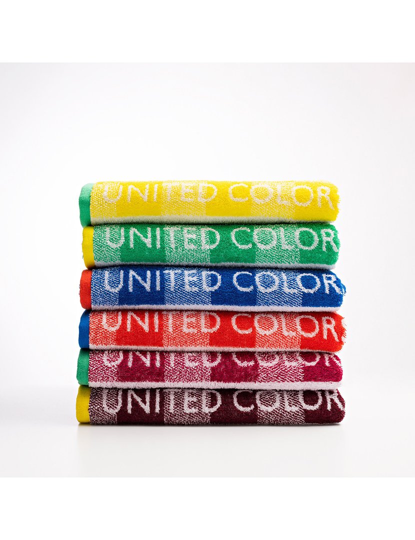 Toalha Praia Criança Quadrados Verde 70x140cm 