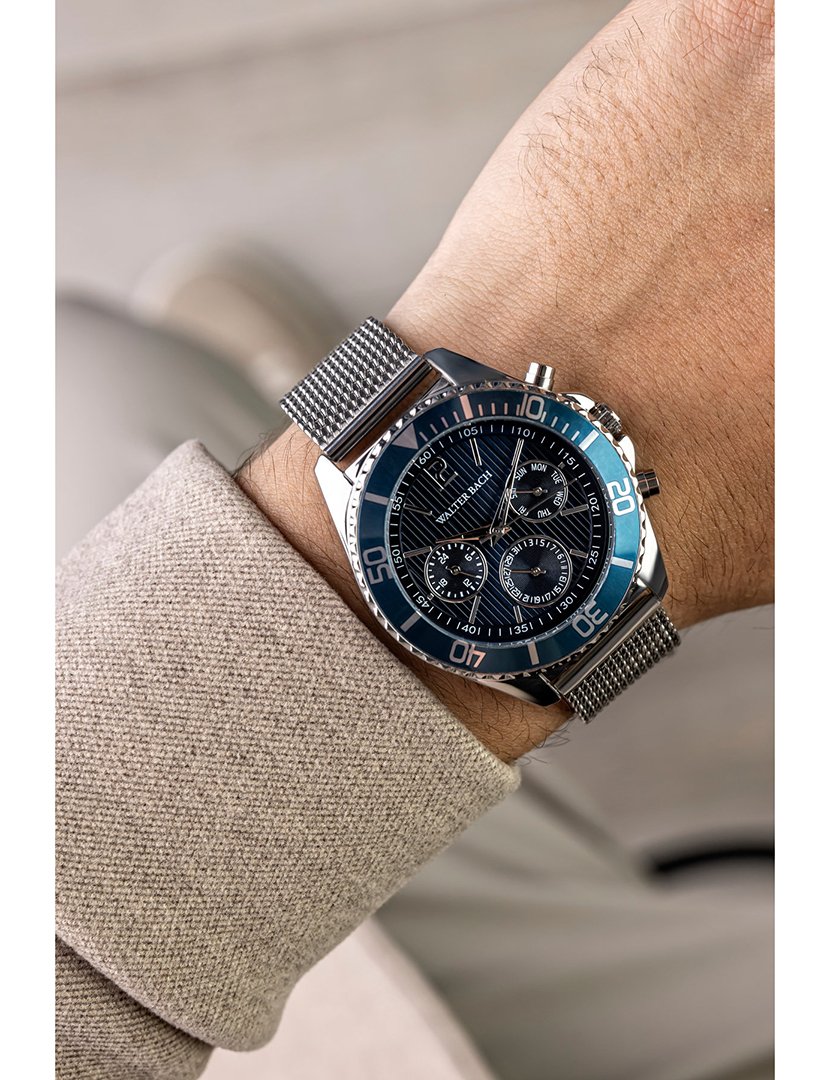 Relógio Masculino Prateado