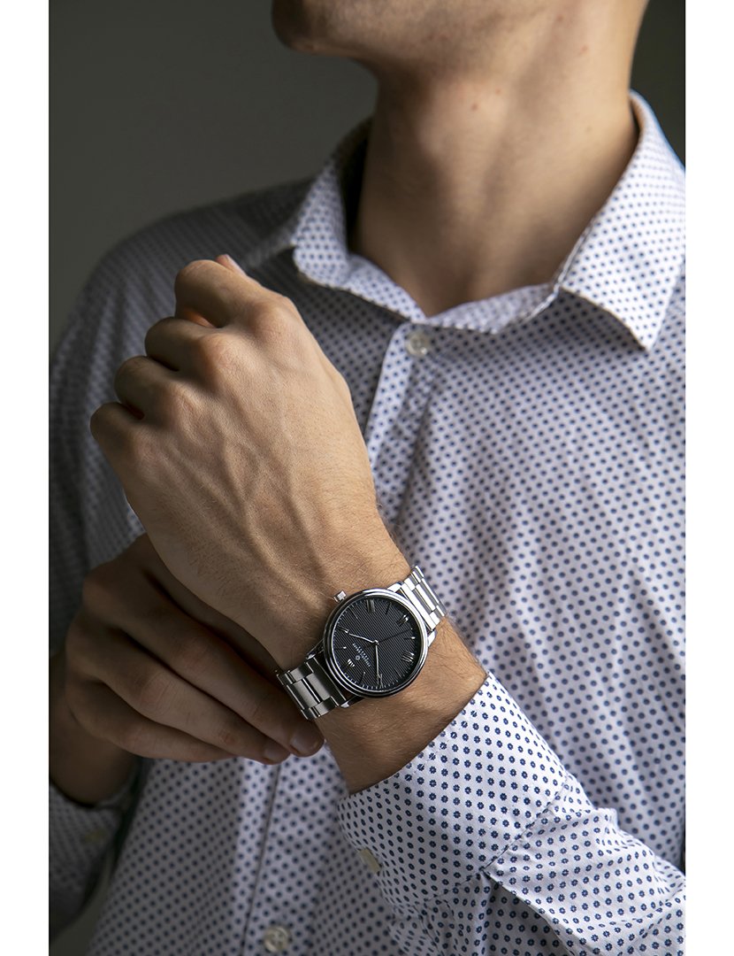 Relógio Masculino Prateado