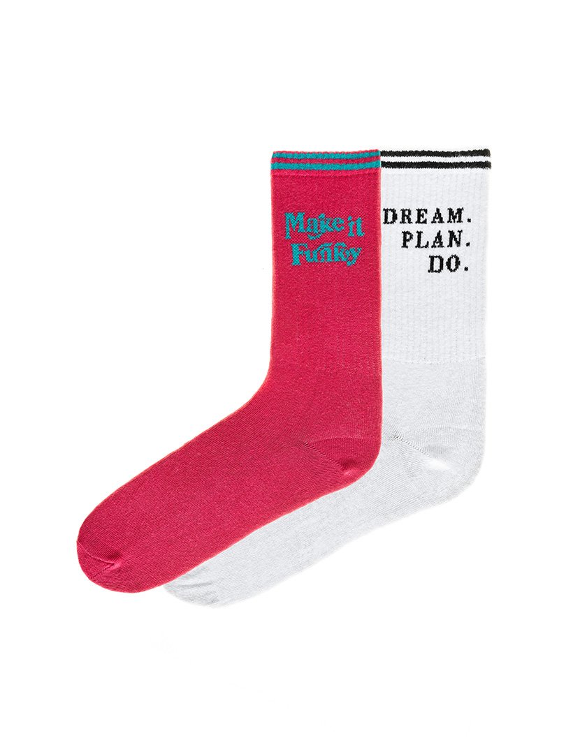 2 Pares de Meias multicoloridos