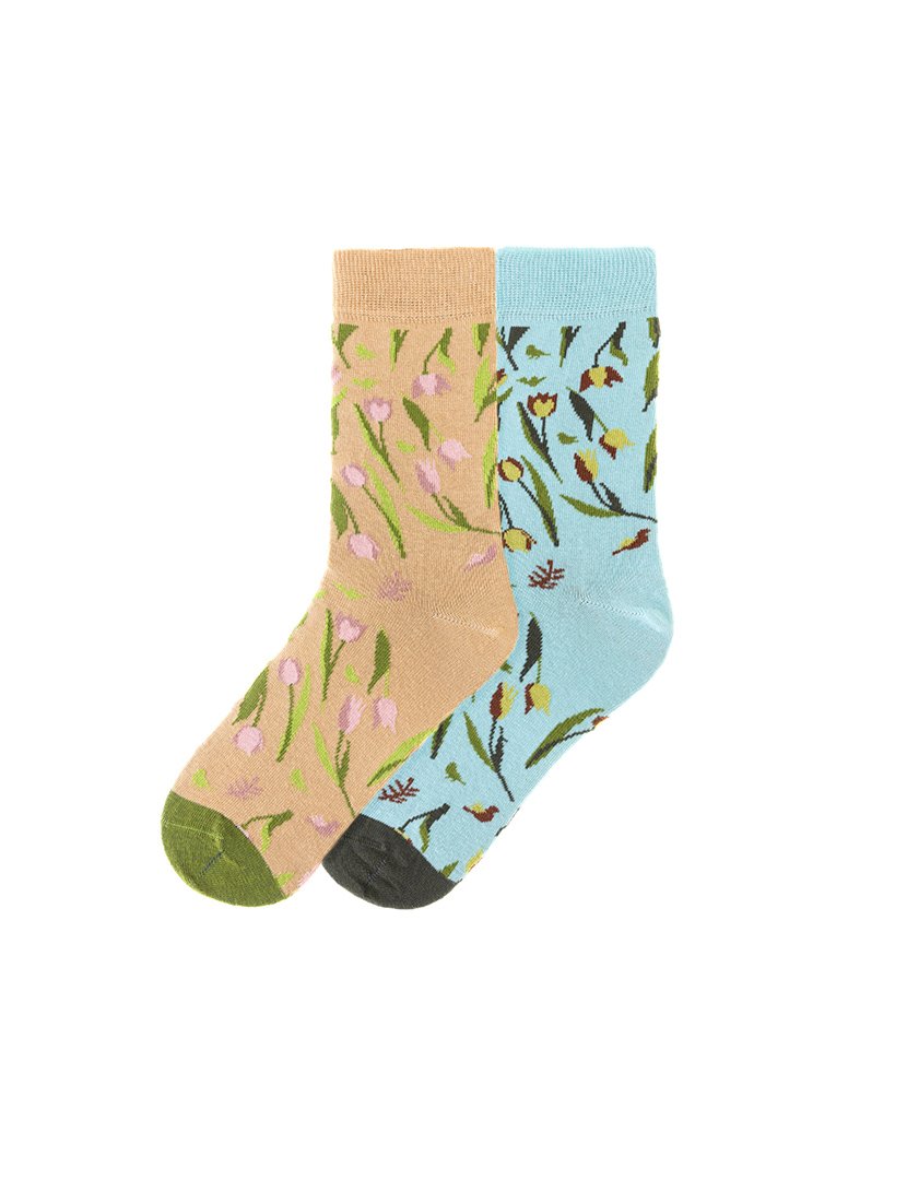 2 Pares de Meias multicoloridos