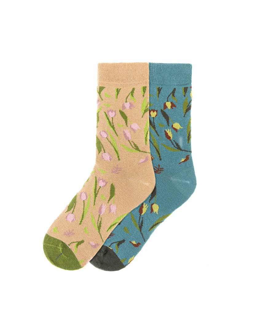 2 Pares de Meias multicoloridos