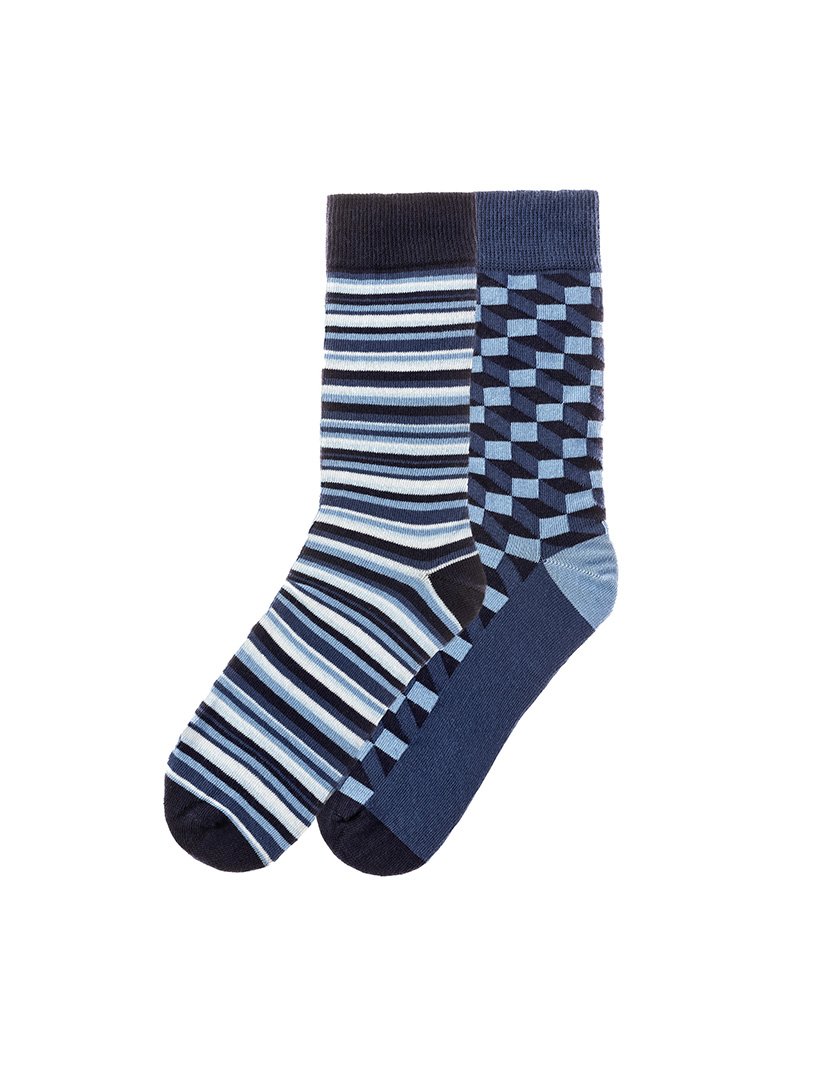 2 Pares de Meias multicoloridos