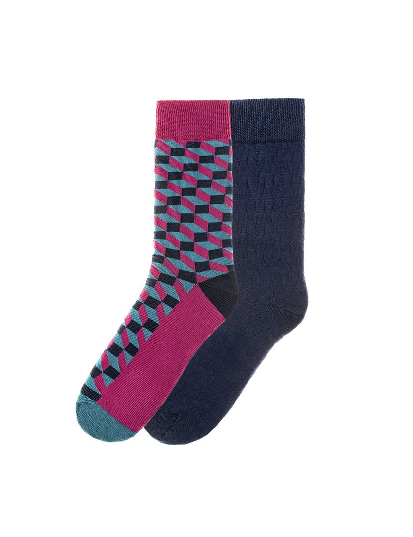 2 Pares de Meias multicoloridos