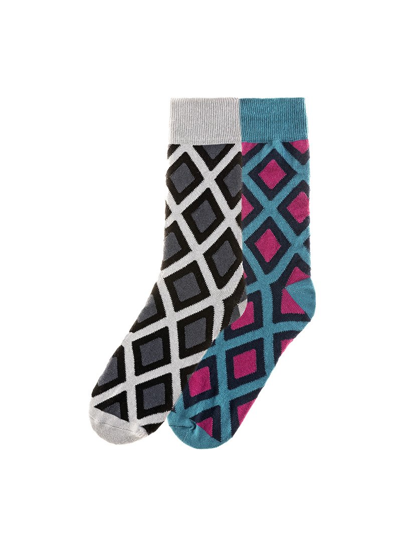 2 Pares de Meias multicoloridos