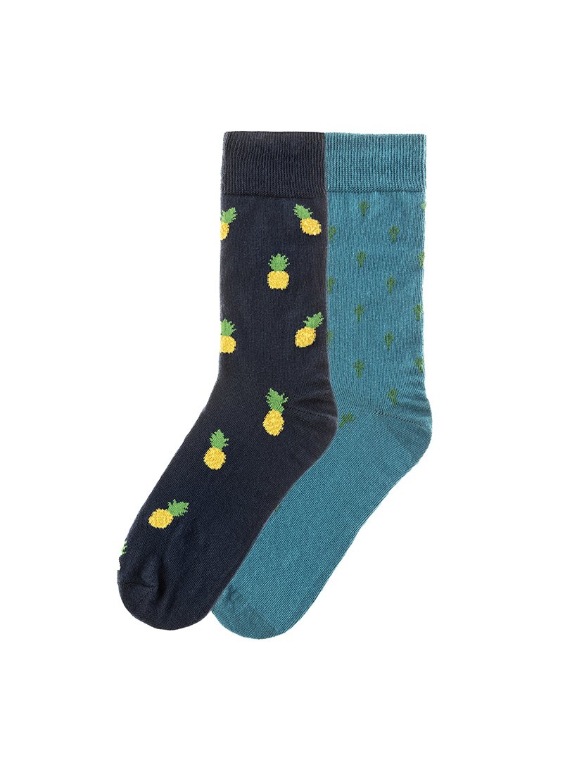 2 Pares de Meias multicoloridos