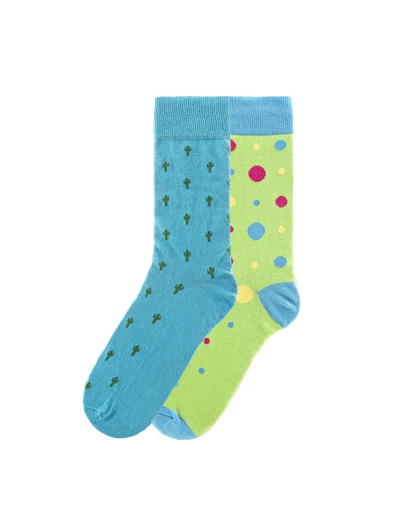 2 Pares de Meias multicoloridos