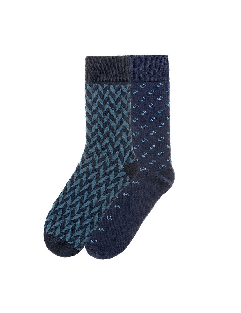 2 Pares de Meias multicoloridos