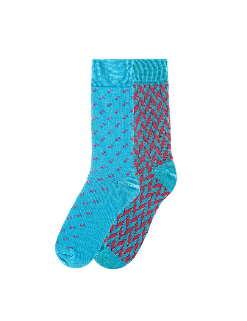 2 Pares de Meias multicoloridos