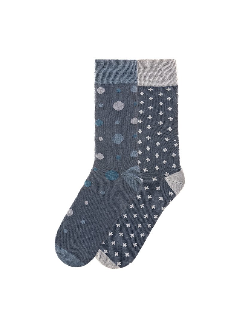 2 Pares de Meias multicoloridos