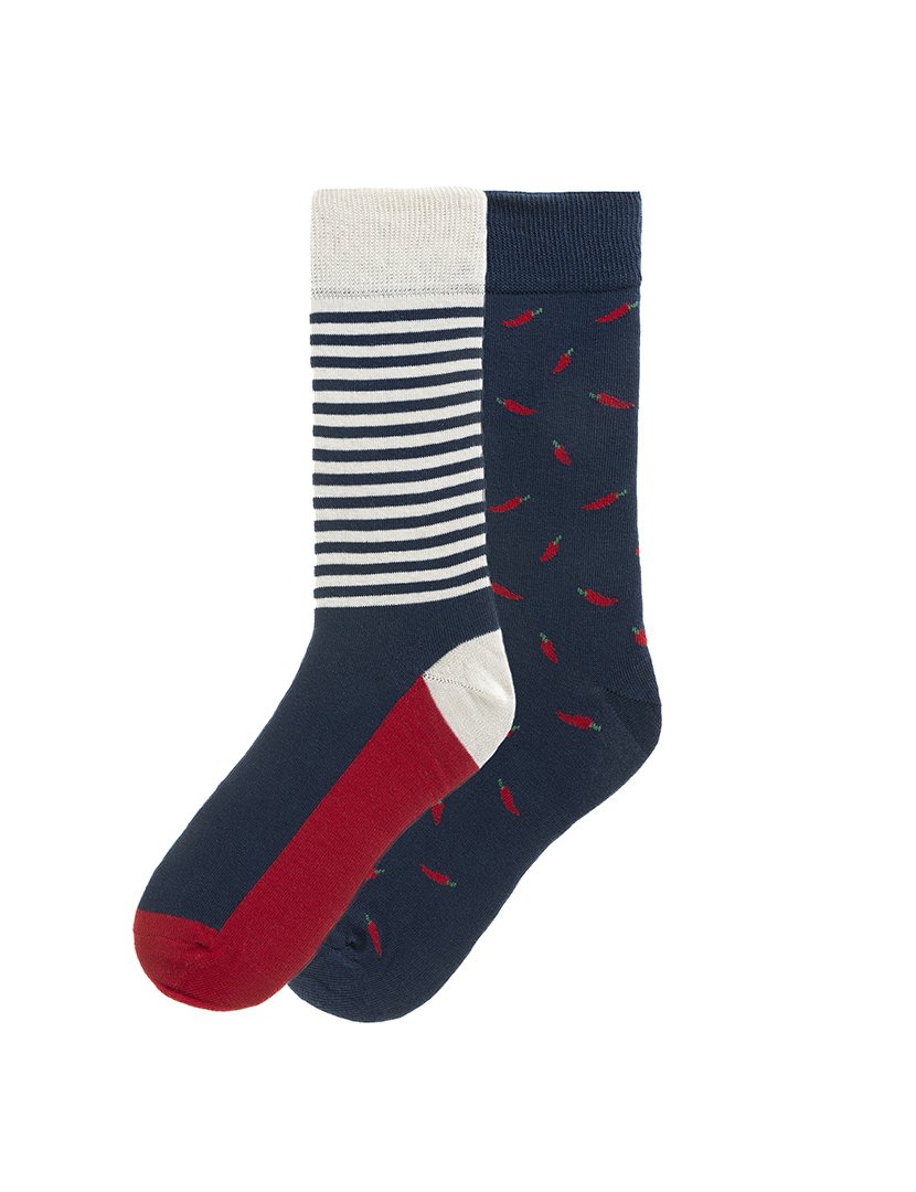 2 Pares de Meias multicoloridos