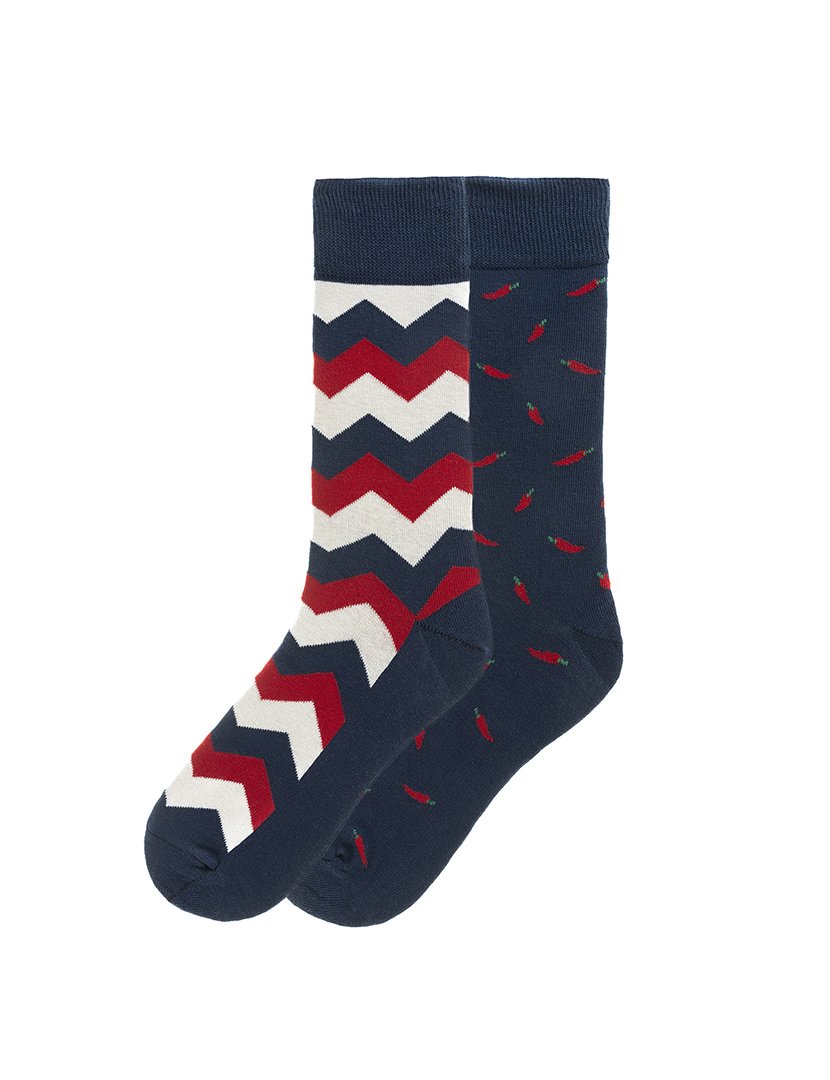 2 Pares de Meias multicoloridos