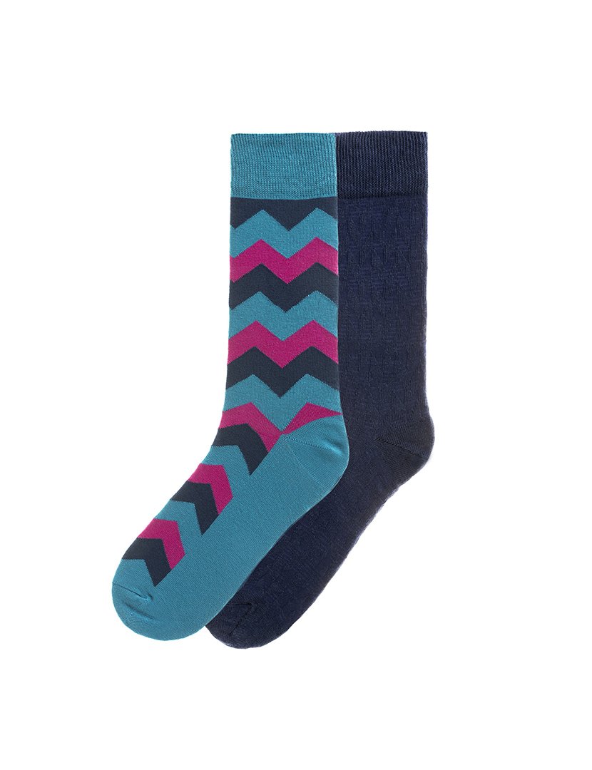 2 Pares de Meias multicoloridos