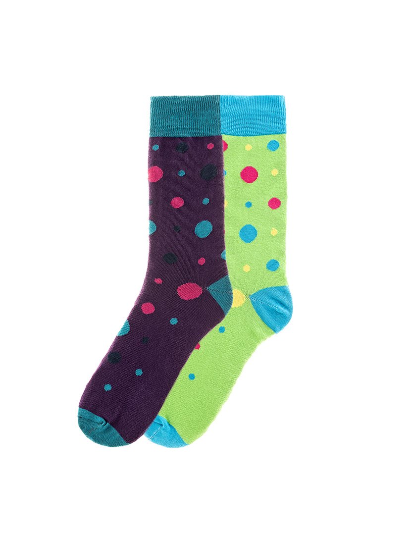 2 Pares de Meias multicoloridos