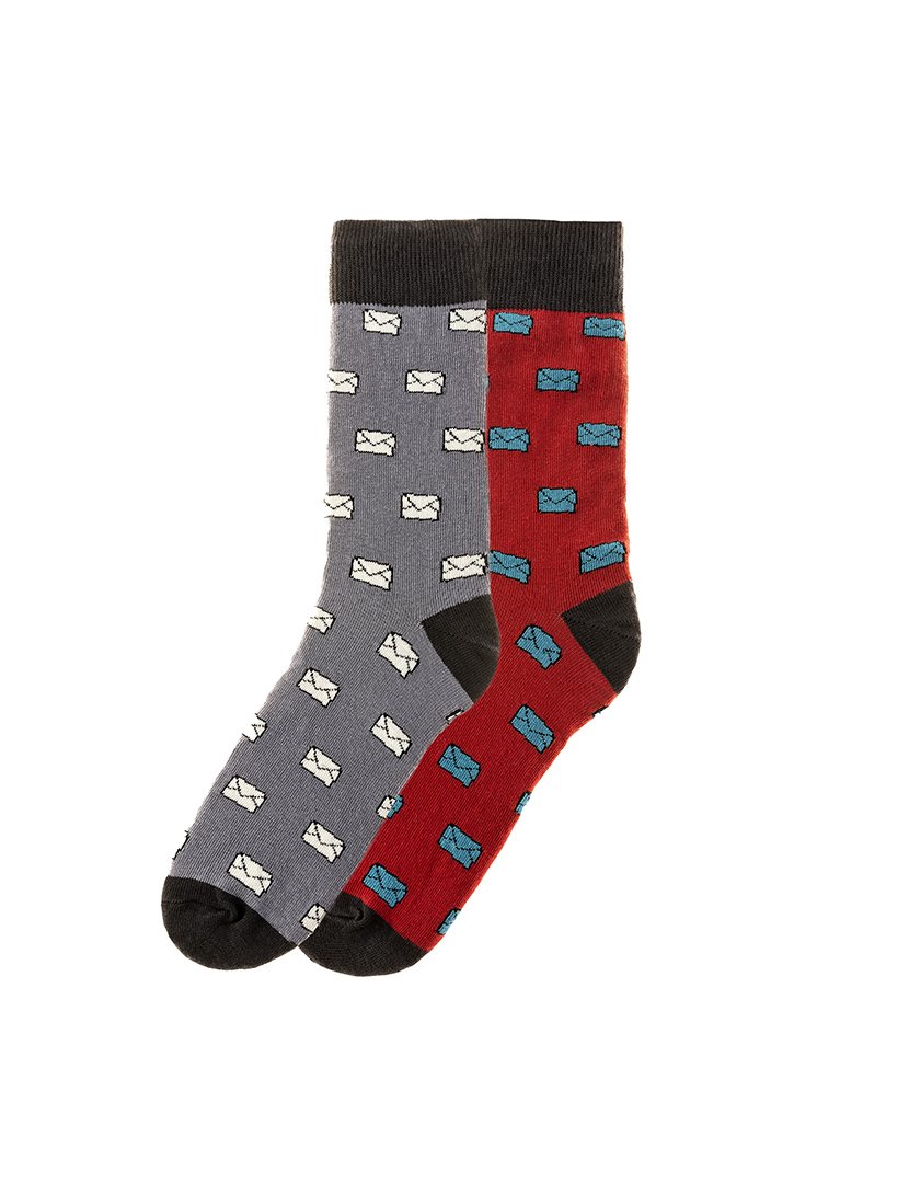 2 Pares de Meias multicoloridos