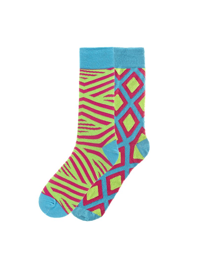 2 Pares de Meias multicoloridos