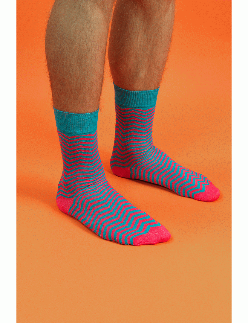 2 Pares de Meias multicoloridos